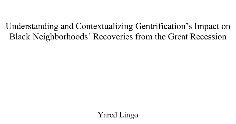 thesis on gentrification